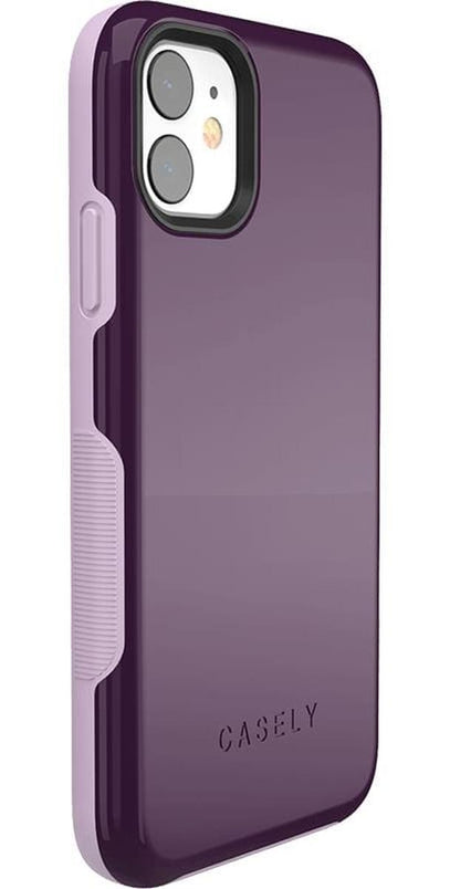 Plum Purple on Light Purple | Ultra-Protective Bold Case iPhone Case get.casely 