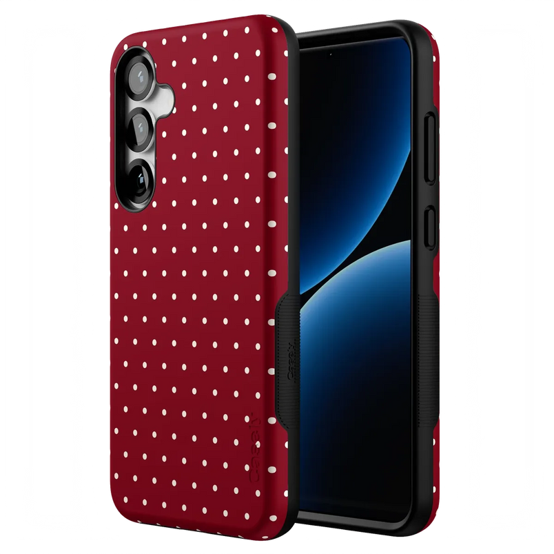 On the Dot | Maroon Polka Dot Case