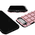 Uptown Gridlock | Pink Checkerboard Case