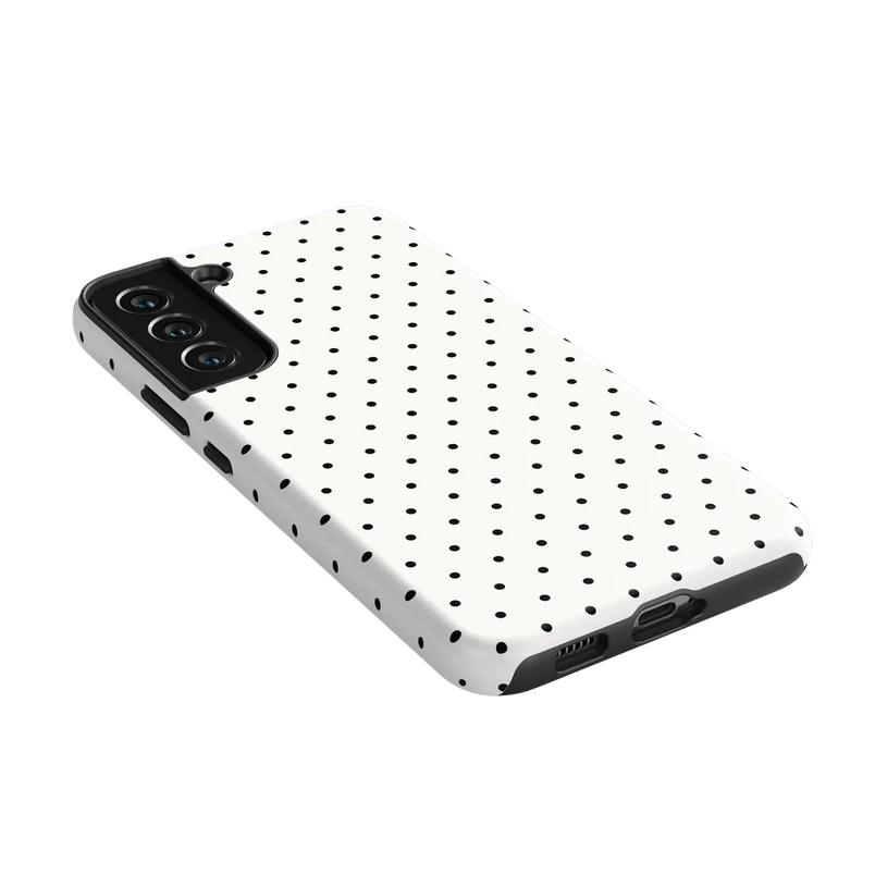 On the Dot | White Polka Dot Case