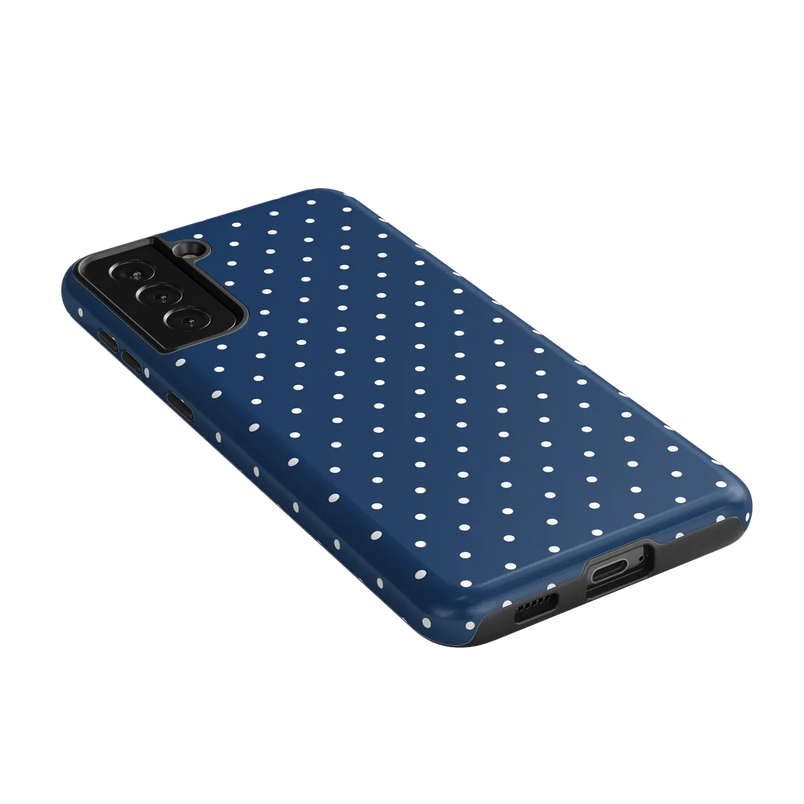 On the Dot | Navy Polka Dot Case