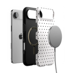 On the Dot | White Polka Dot Case