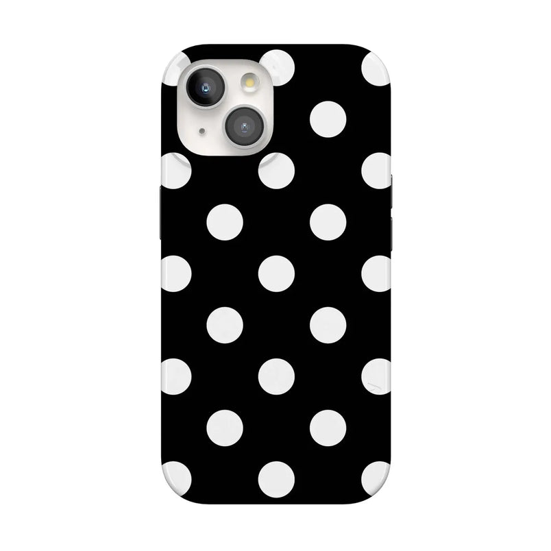 Polka Dots | High Contrast Design Case Phone Case Casetry Classic + MagSafe® iPhone 15 