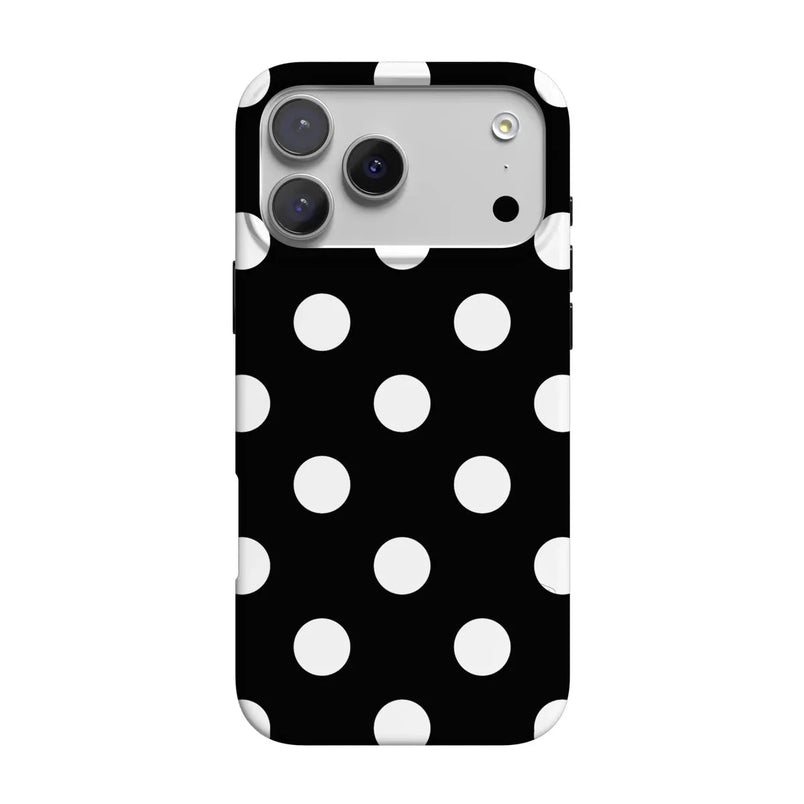 Polka Dots | High Contrast Design Case Phone Case Casetry Classic + MagSafe® iPhone 17 