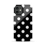Polka Dots | High Contrast Design Case Phone Case Casetry Essential iPhone 12 Mini