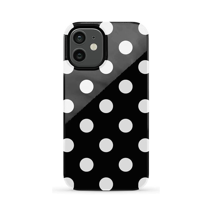 Polka Dots | High Contrast Design Case Phone Case Casetry Essential iPhone 12 Mini