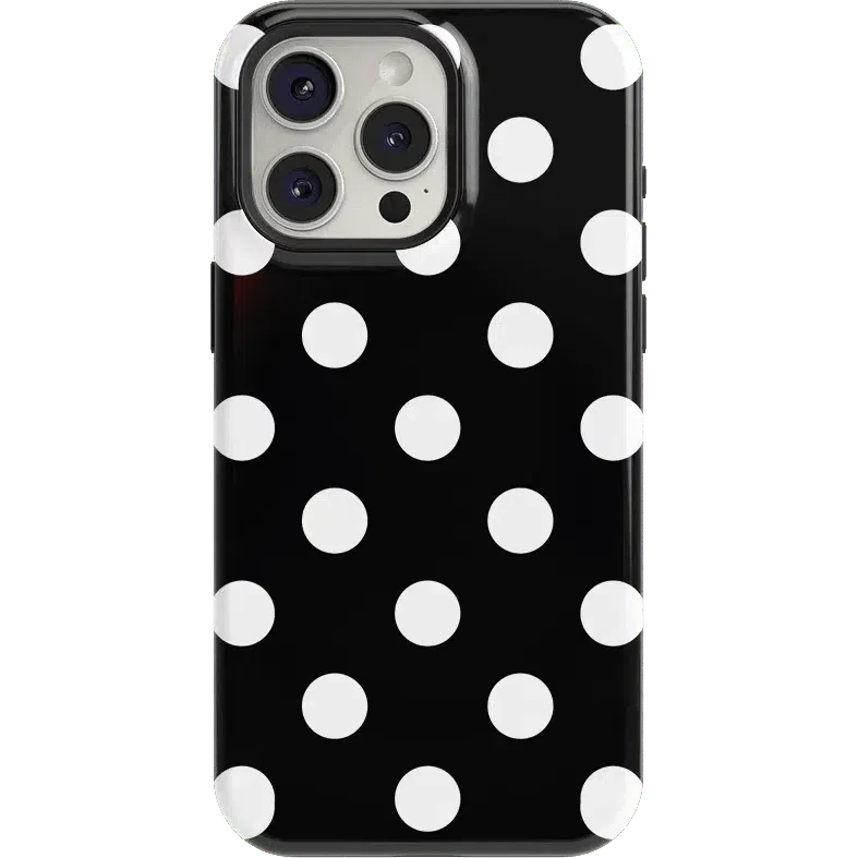 Polka Dots | High Contrast Design Case Phone Case Casetry Essential + MagSafe® iPhone 15 Pro