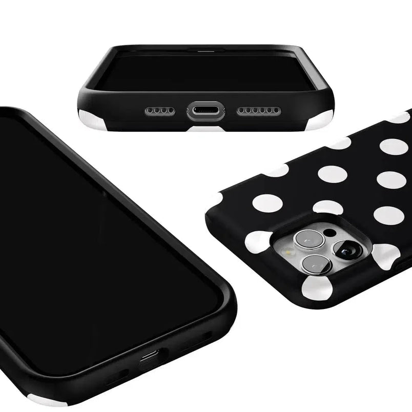 Polka Dots | High Contrast Design Case Phone Case Casetry 
