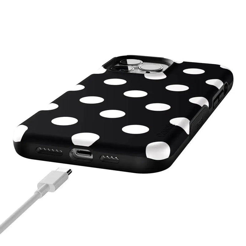 Polka Dots | High Contrast Design Case Phone Case Casetry 