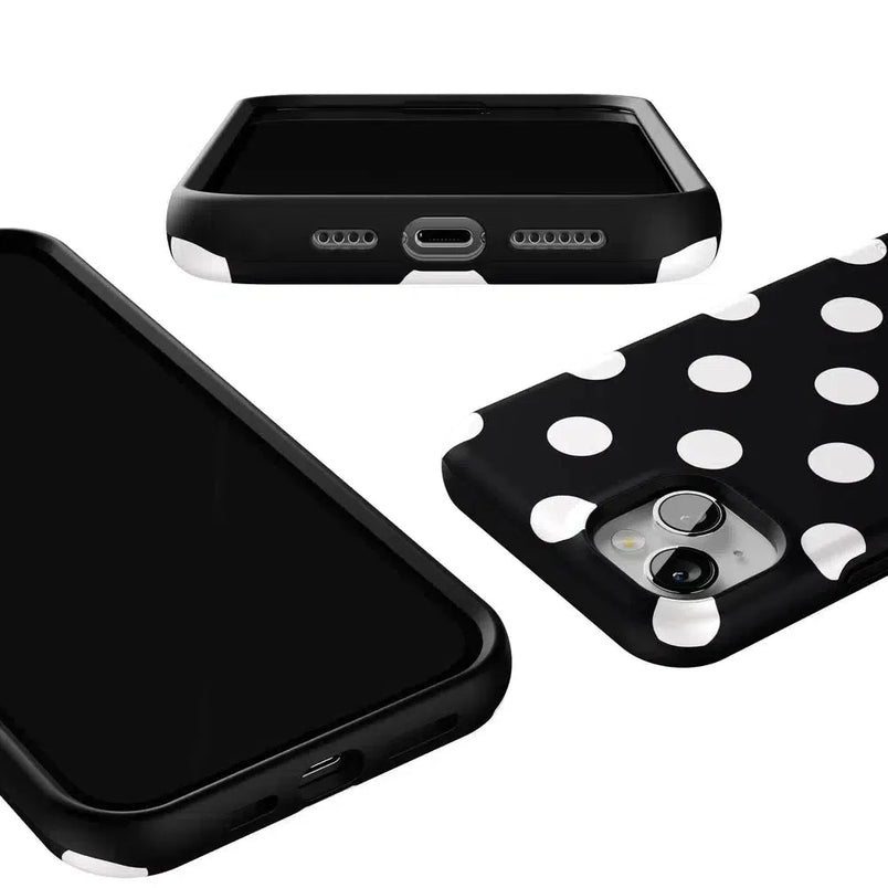Polka Dots | High Contrast Design Case Phone Case Casetry 