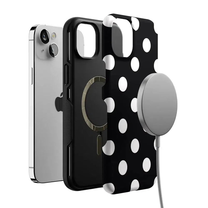 Polka Dots | High Contrast Design Case Phone Case Casetry 