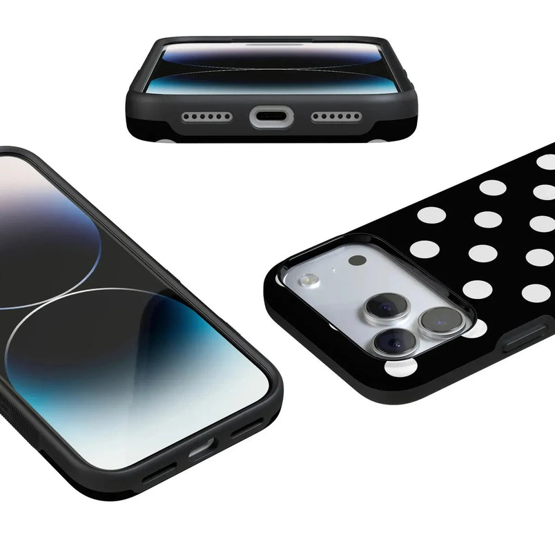 Polka Dots | High Contrast Design Case Phone Case Casetry 