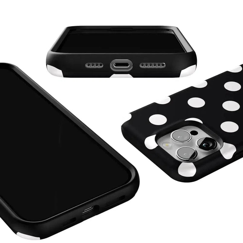 Polka Dots | High Contrast Design Case Phone Case Casetry 