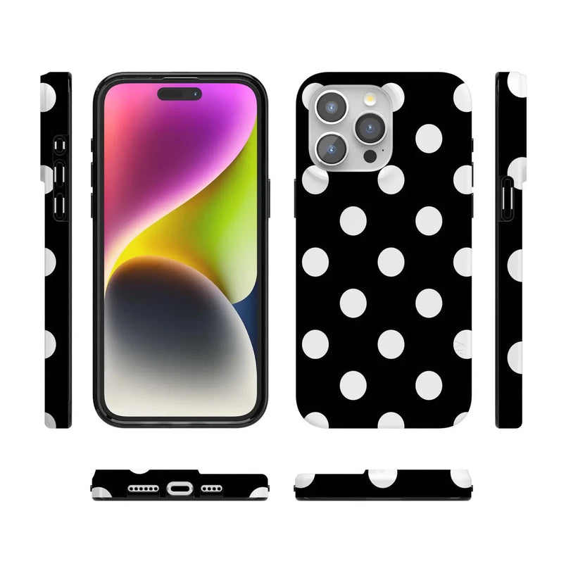 Polka Dots | High Contrast Design Case Phone Case Casetry 