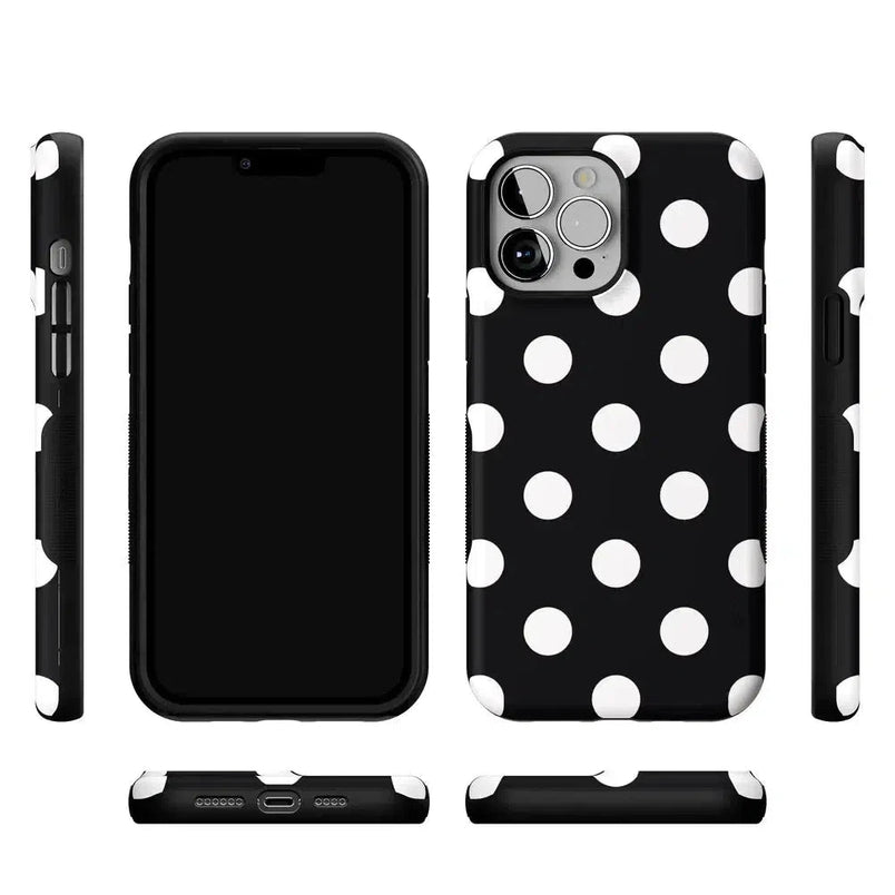 Polka Dots | High Contrast Design Case Phone Case Casetry 