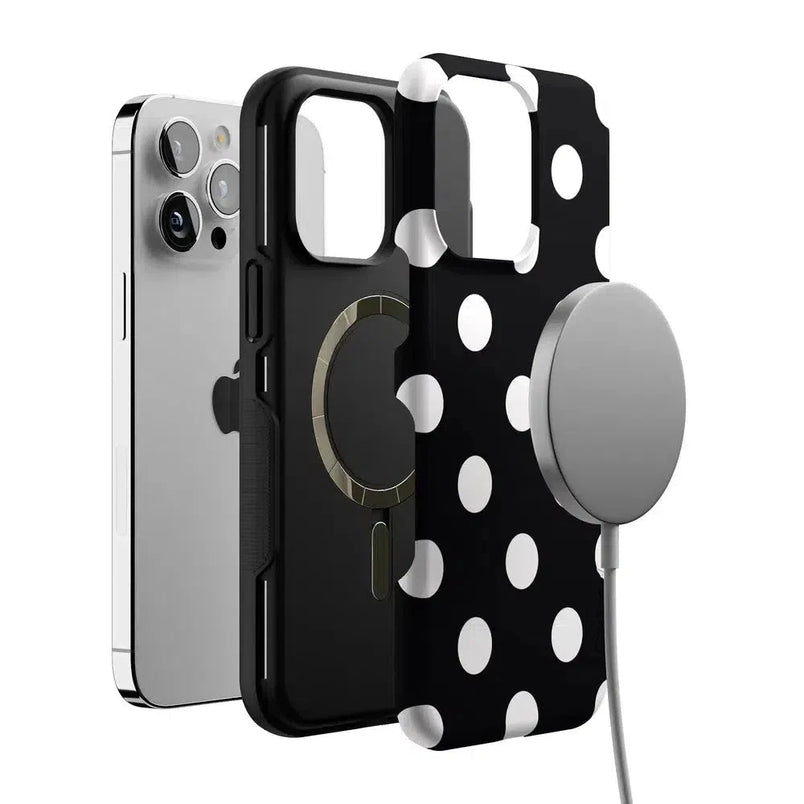 Polka Dots | High Contrast Design Case Phone Case Casetry 