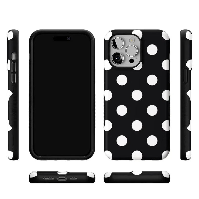 Polka Dots | High Contrast Design Case Phone Case Casetry 