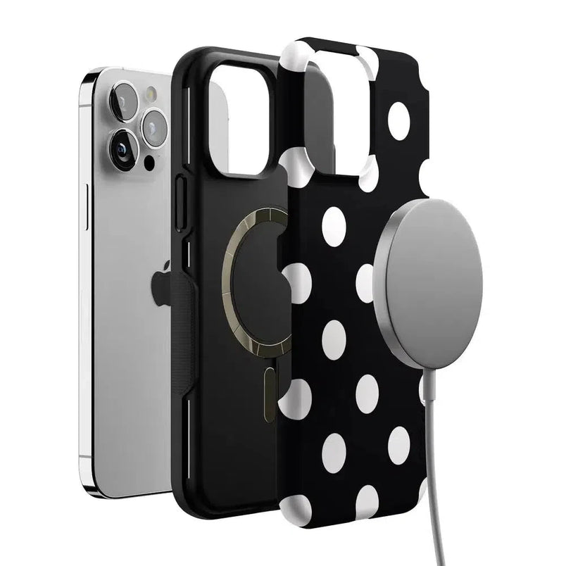 Polka Dots | High Contrast Design Case Phone Case Casetry 