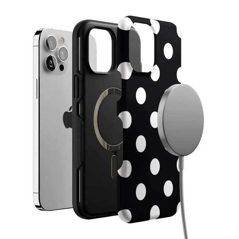 Polka Dots | High Contrast Design Case Phone Case Casetry 