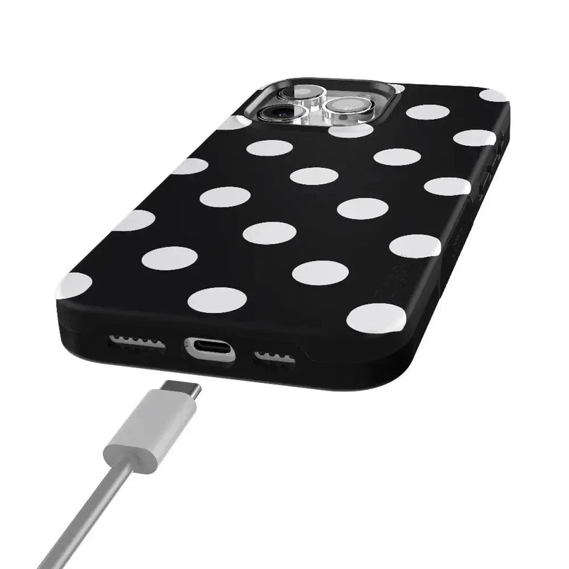 Polka Dots | High Contrast Design Case Phone Case Casetry 