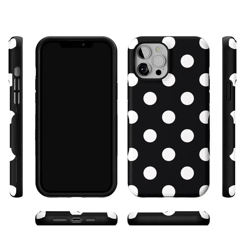 Polka Dots | High Contrast Design Case Phone Case Casetry 