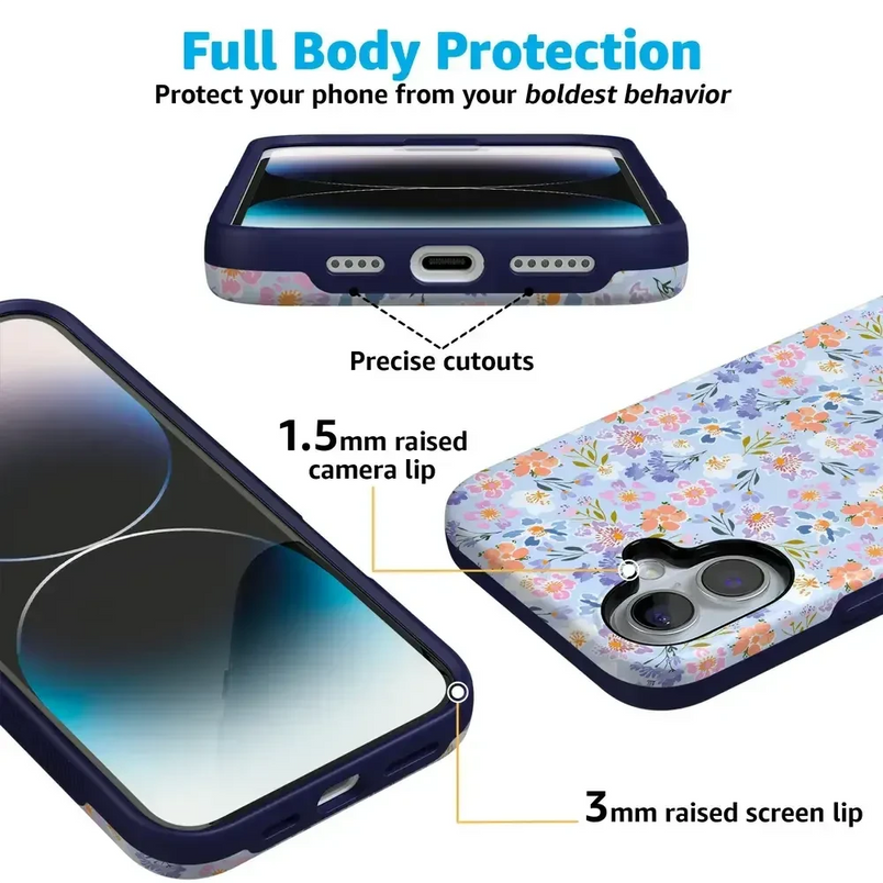 Poppy Meadows | Pastel Floral Case iPhone Case get.casely 