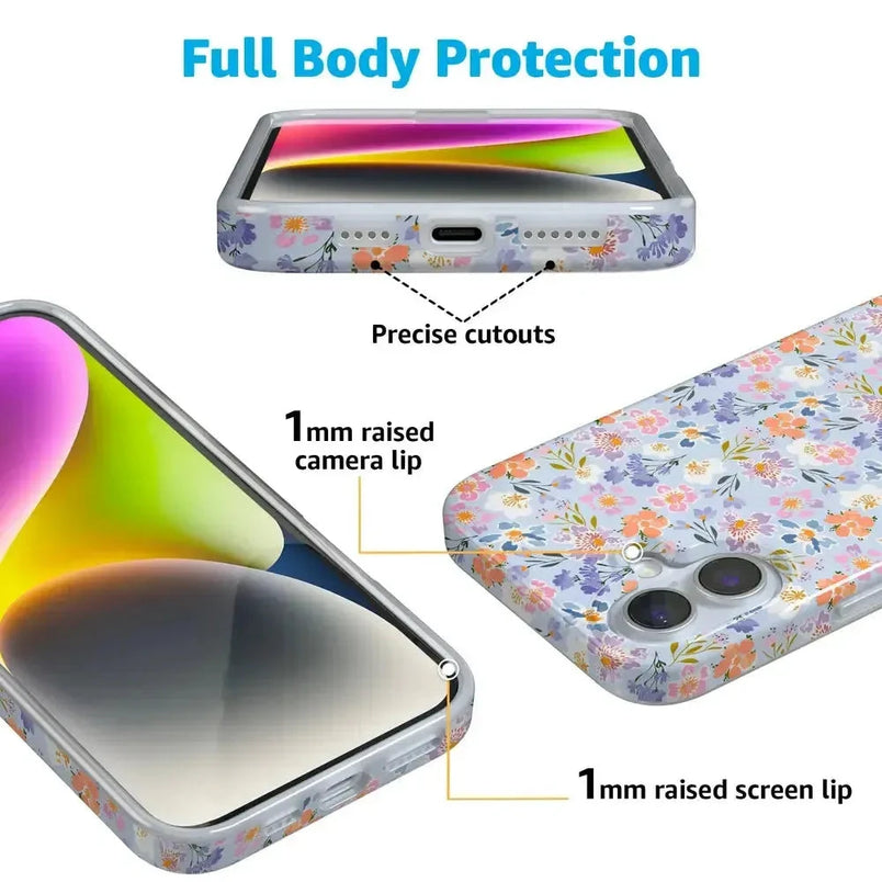 Poppy Meadows | Pastel Floral Case iPhone Case get.casely 