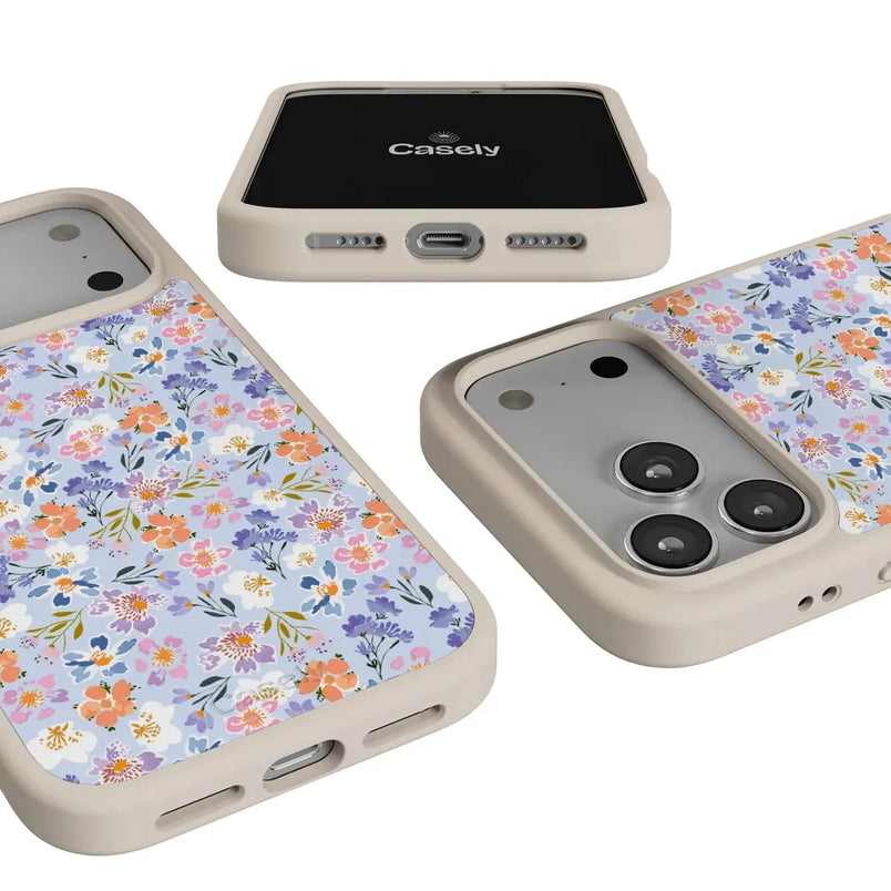 Poppy Meadows | Pastel Floral Case iPhone Case get.casely 