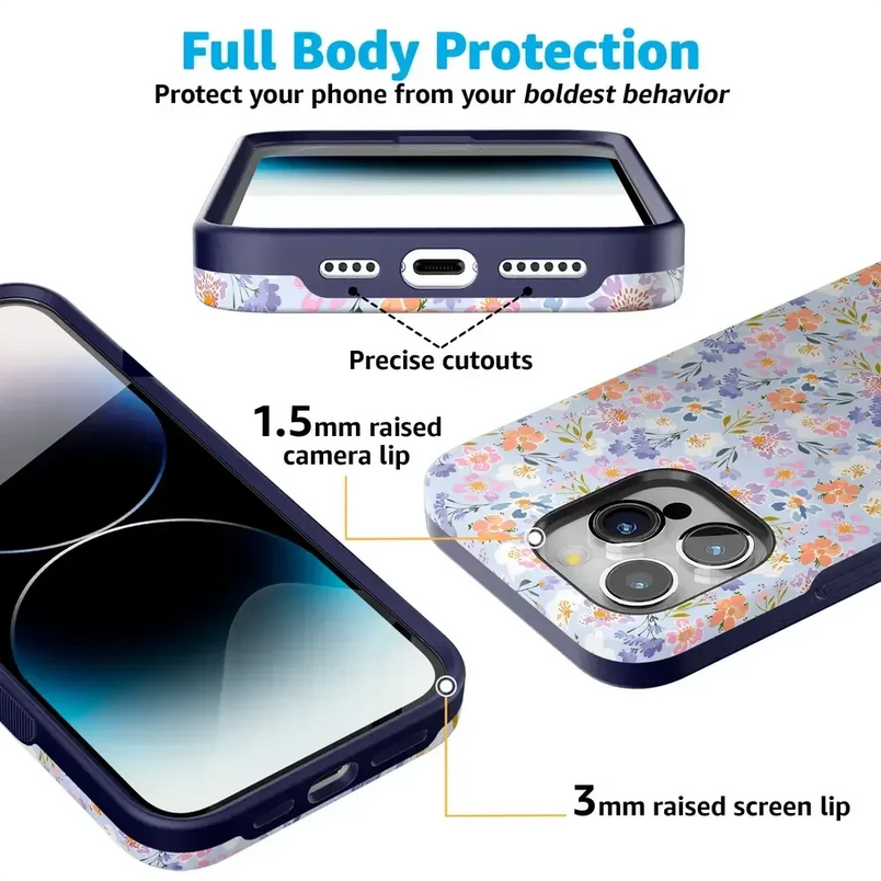 Poppy Meadows | Pastel Floral Case iPhone Case get.casely 