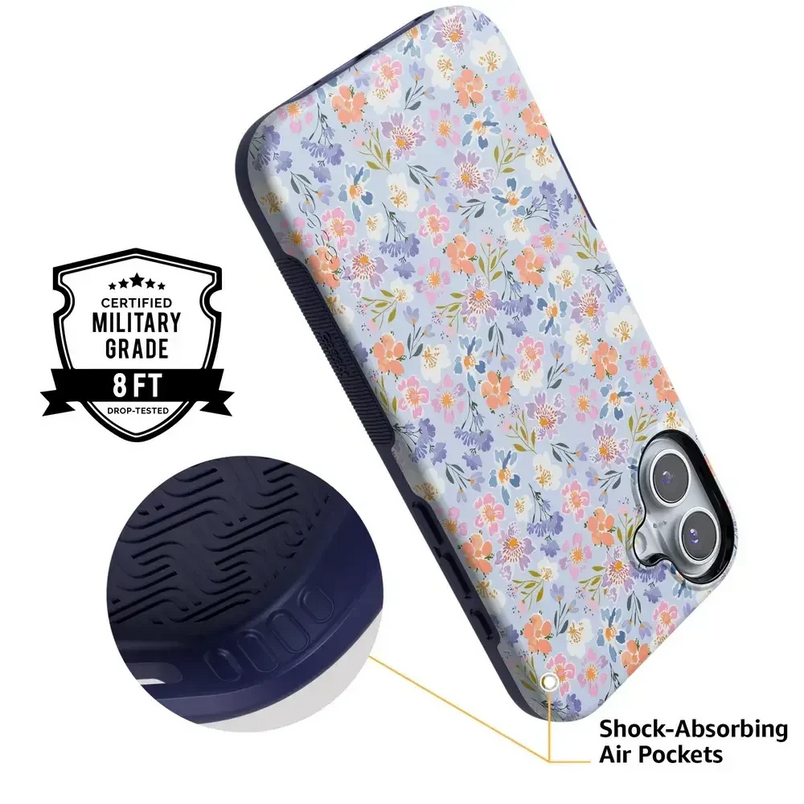 Poppy Meadows | Pastel Floral Case iPhone Case get.casely 