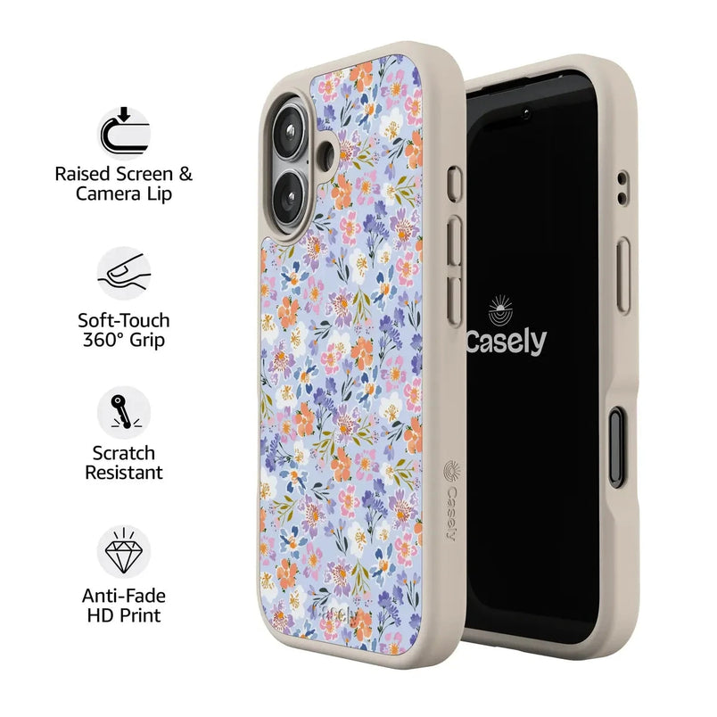 Poppy Meadows | Pastel Floral Case iPhone Case get.casely 