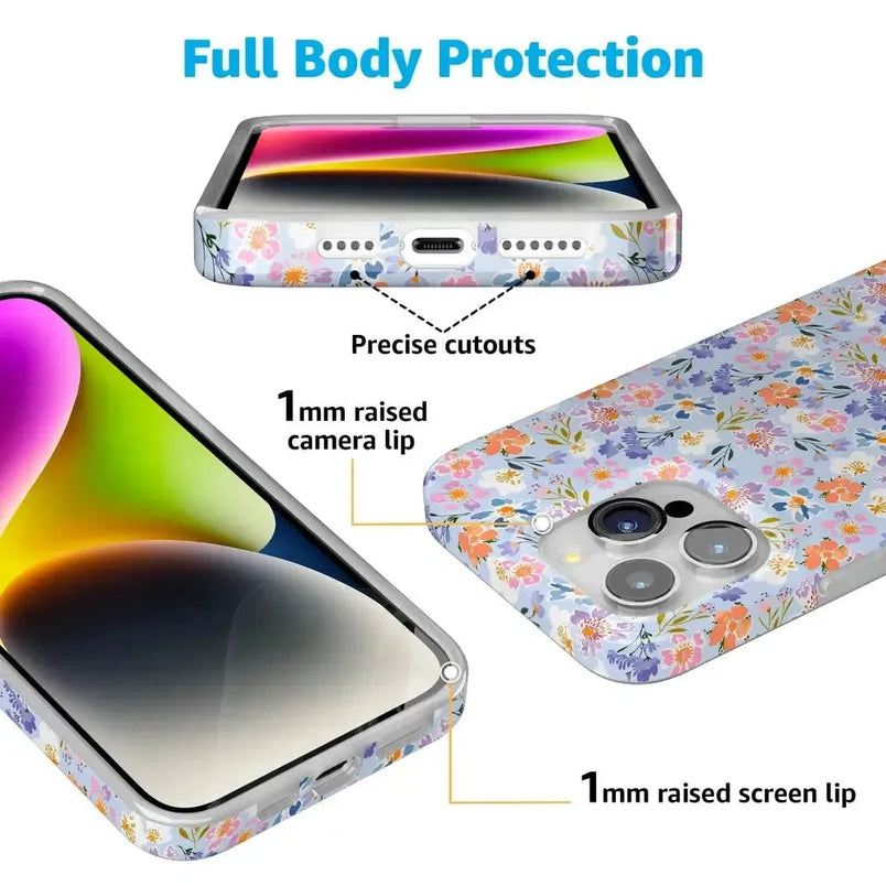 Poppy Meadows | Pastel Floral Case iPhone Case get.casely 