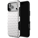 On the Dot | White Polka Dot Case