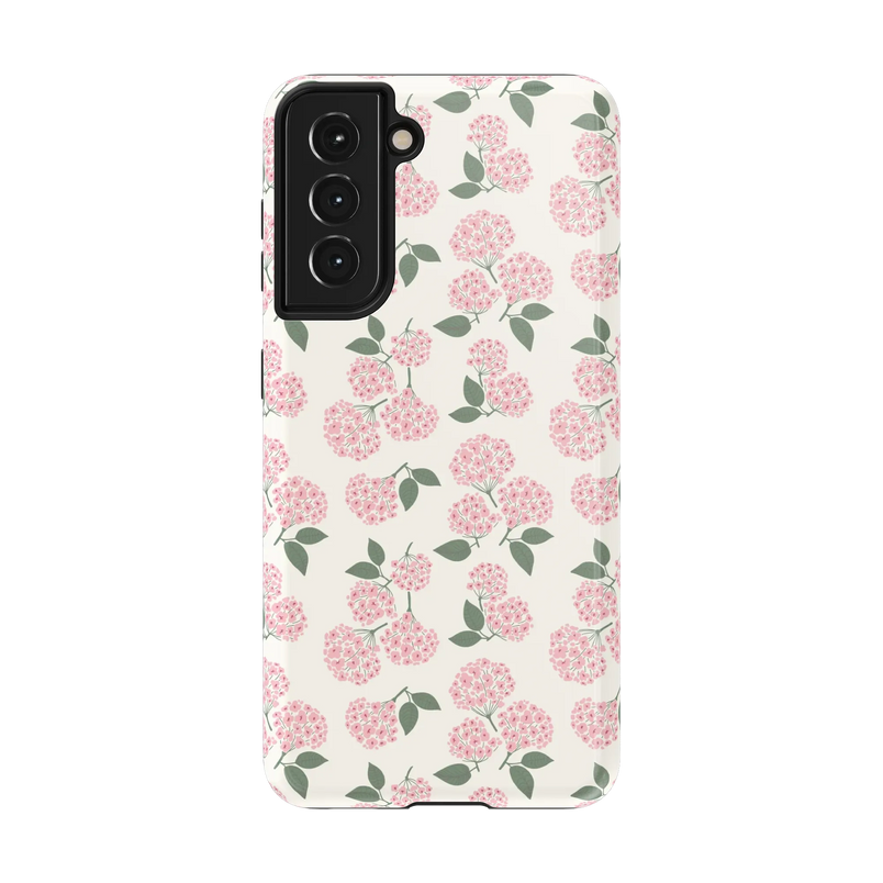 Nantucket Cottage | Pink Hydrangea Case - Galaxy S21