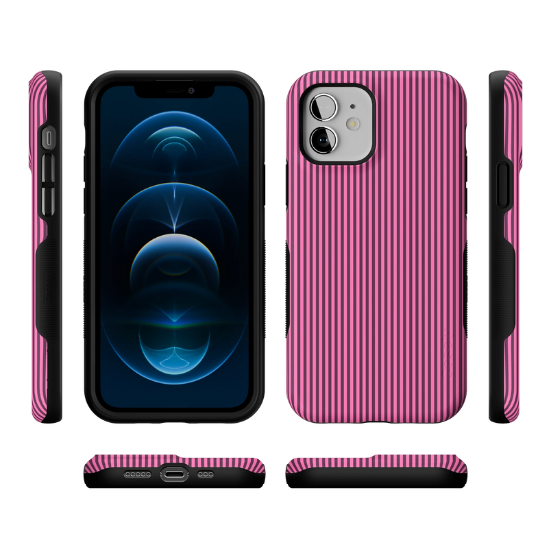 Stripes and the City | Pink & Purple Pinstripe Case