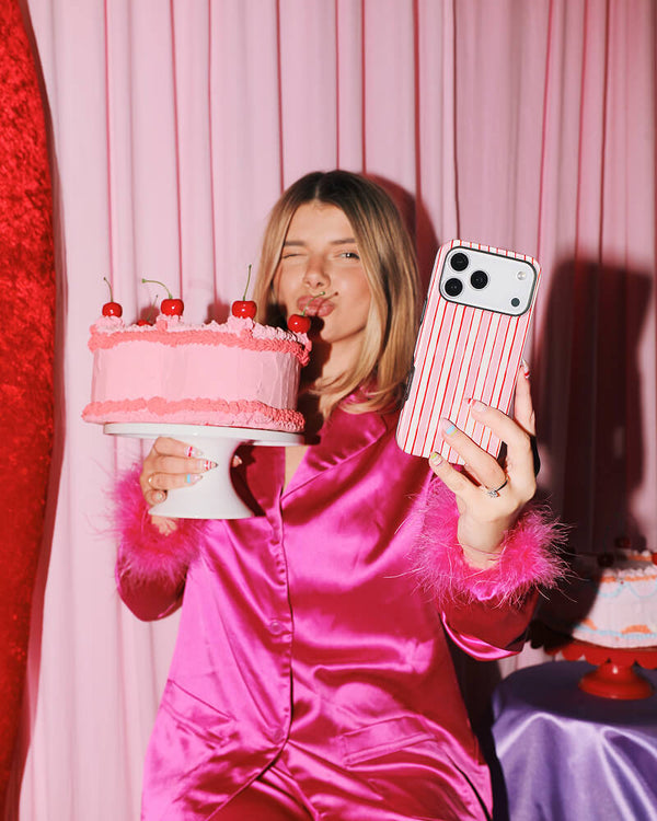 Pretty in Pastel | Blush Stripes Case