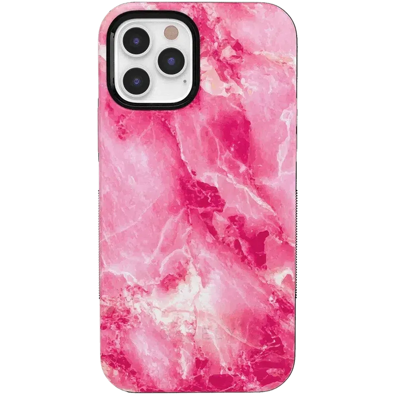 Pretty in Pink | Hot Pink Marble Case iPhone Case get.casely Bold iPhone 12 Pro 