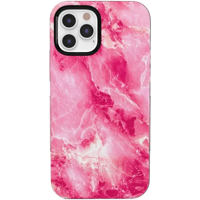 Pretty in Pink | Hot Pink Marble Case iPhone Case get.casely Bold iPhone 12 Pro 