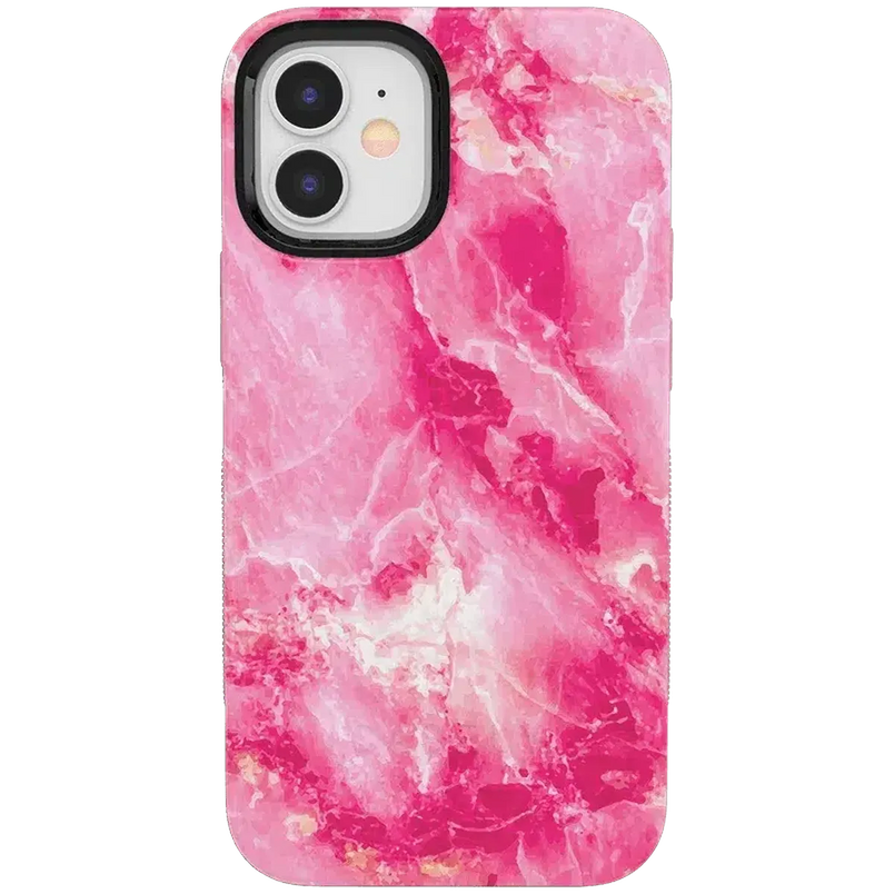 Pretty in Pink | Hot Pink Marble Case iPhone Case get.casely Bold iPhone 12 Mini 