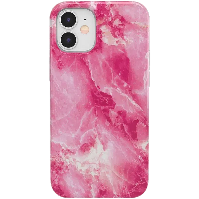 Pretty in Pink | Hot Pink Marble Case iPhone Case get.casely Classic iPhone 12 Mini 
