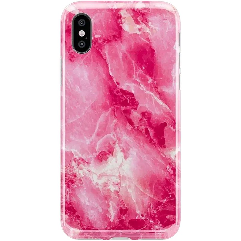 Pretty in Pink | Hot Pink Marble Case iPhone Case get.casely Classic iPhone X / XS 