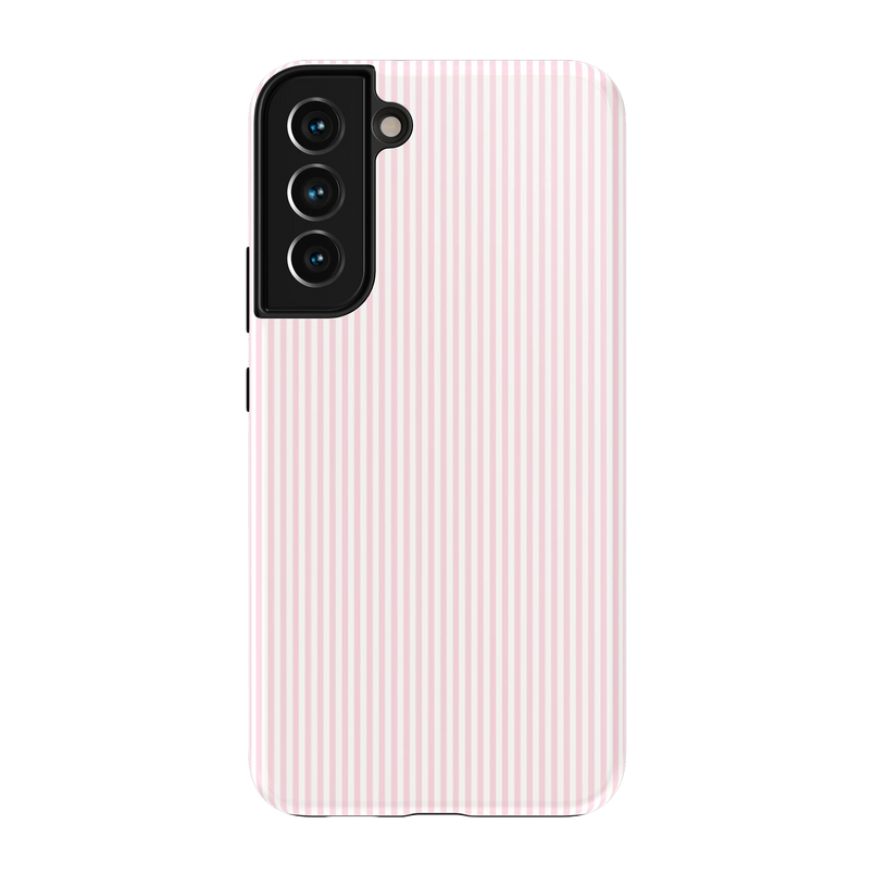 Stripes and the City | Light Pink Pinstripe Case - Galaxy S22 Plus