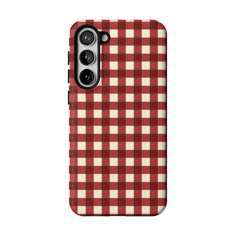 Checked Twice | Red Plaid Case
