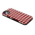 Scarlet Stitch | Red Houndstooth Case