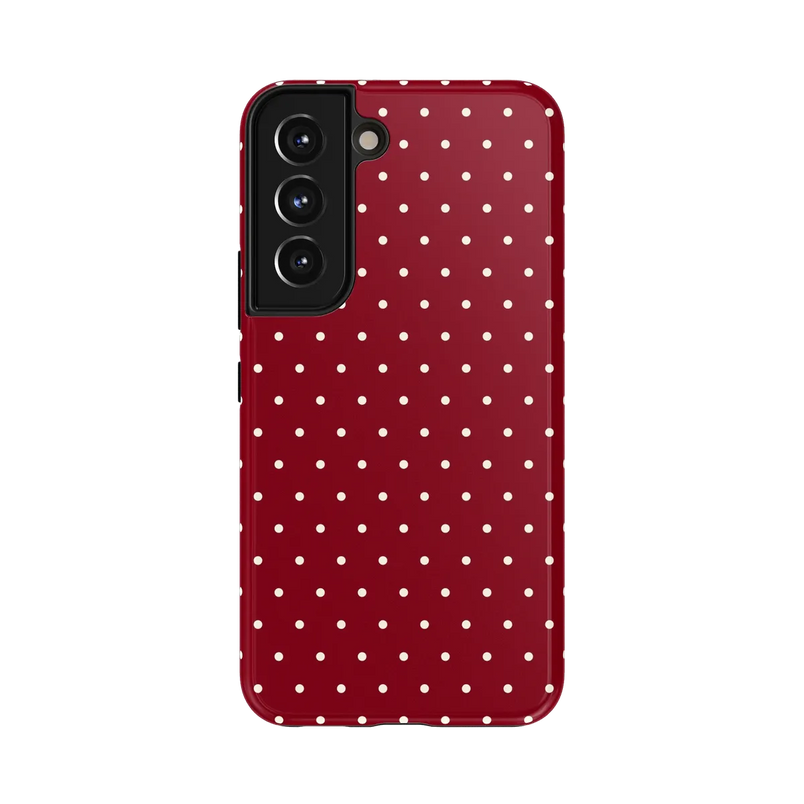 On the Dot | Maroon Polka Dot Case