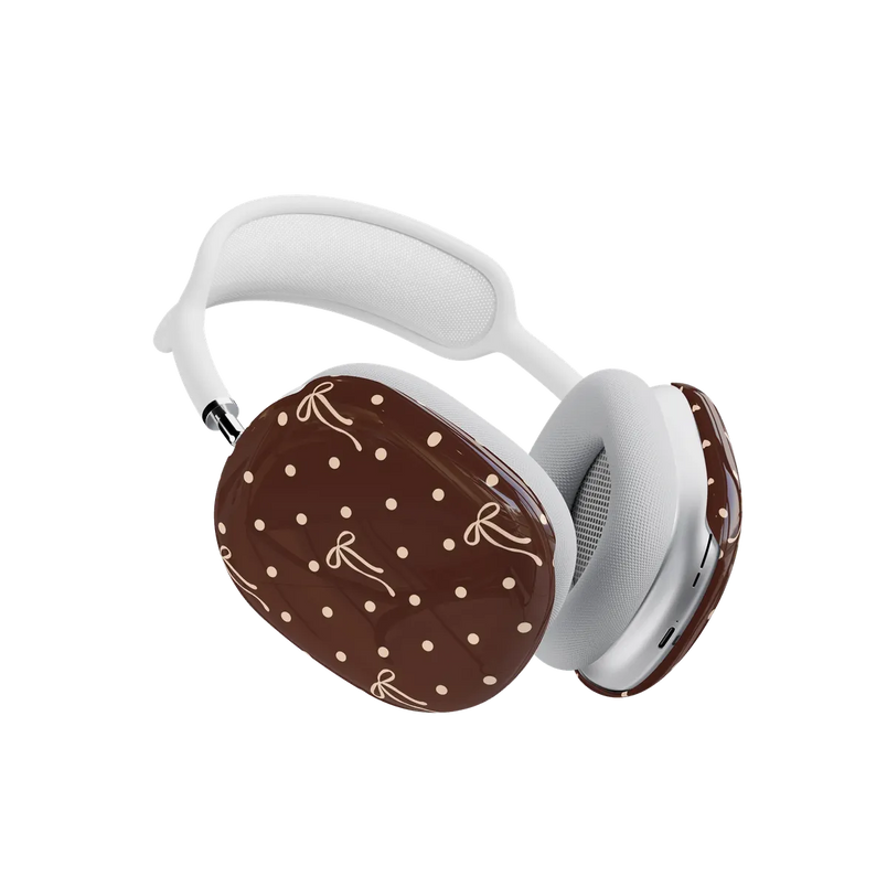Teddy Bows | Brown Polka Dot AirPods Max Case