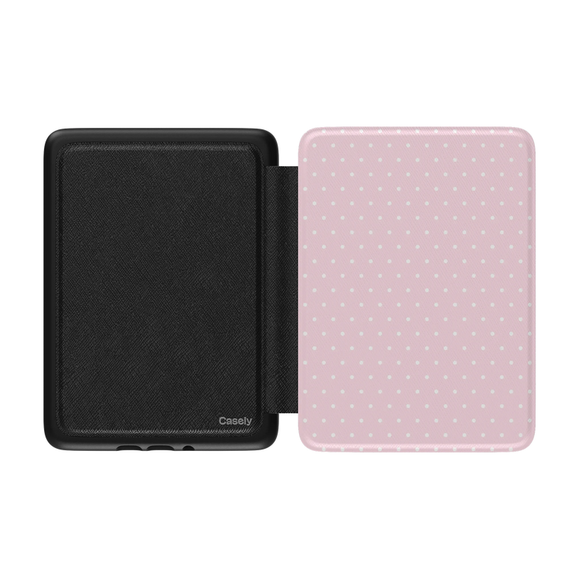 On the Dot | Pink & White Polka Dot Kindle Case
