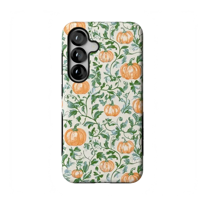 Pumpkin Patch | Green Vines Case Phone Case get.casely Bold Flex + MagSafe® Galaxy S25 