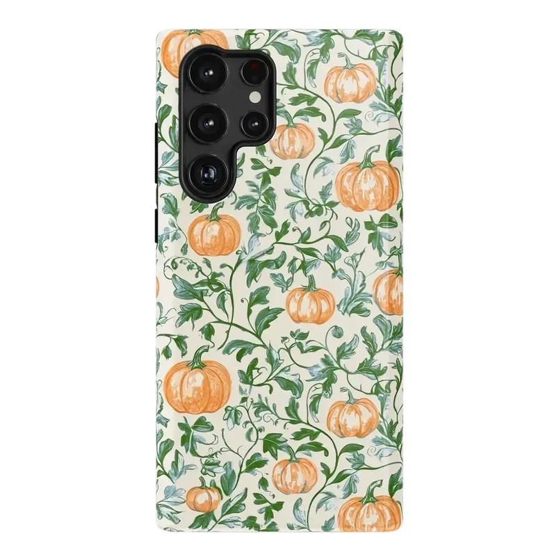 Pumpkin Patch | Green Vines Case Phone Case get.casely Essential Galaxy S22 Ultra 