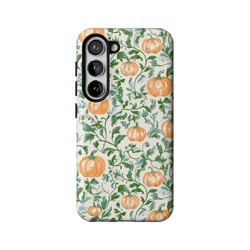 Pumpkin Patch | Green Vines Case Phone Case get.casely Essential Galaxy S23 